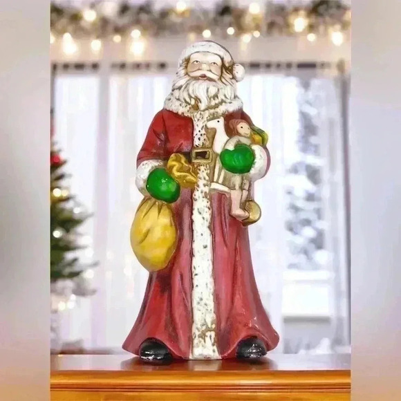 VTG Santa Clause Holding Bag And Toys Figurine 1990’s Steins - Picture 5 of 9